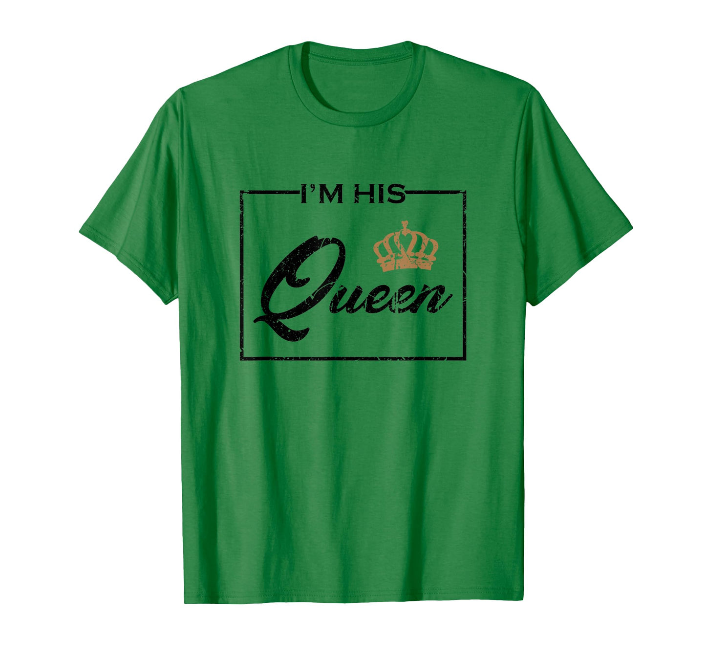 Vintage I'm His Queen Couples Matching T-Shirt