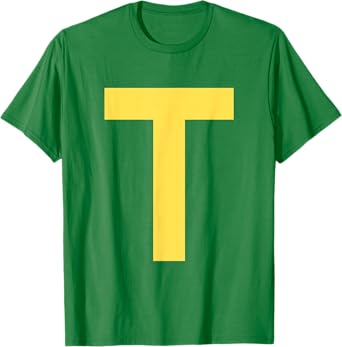 Letter T Funny Group Matching Halloween Costume T-Shirt
