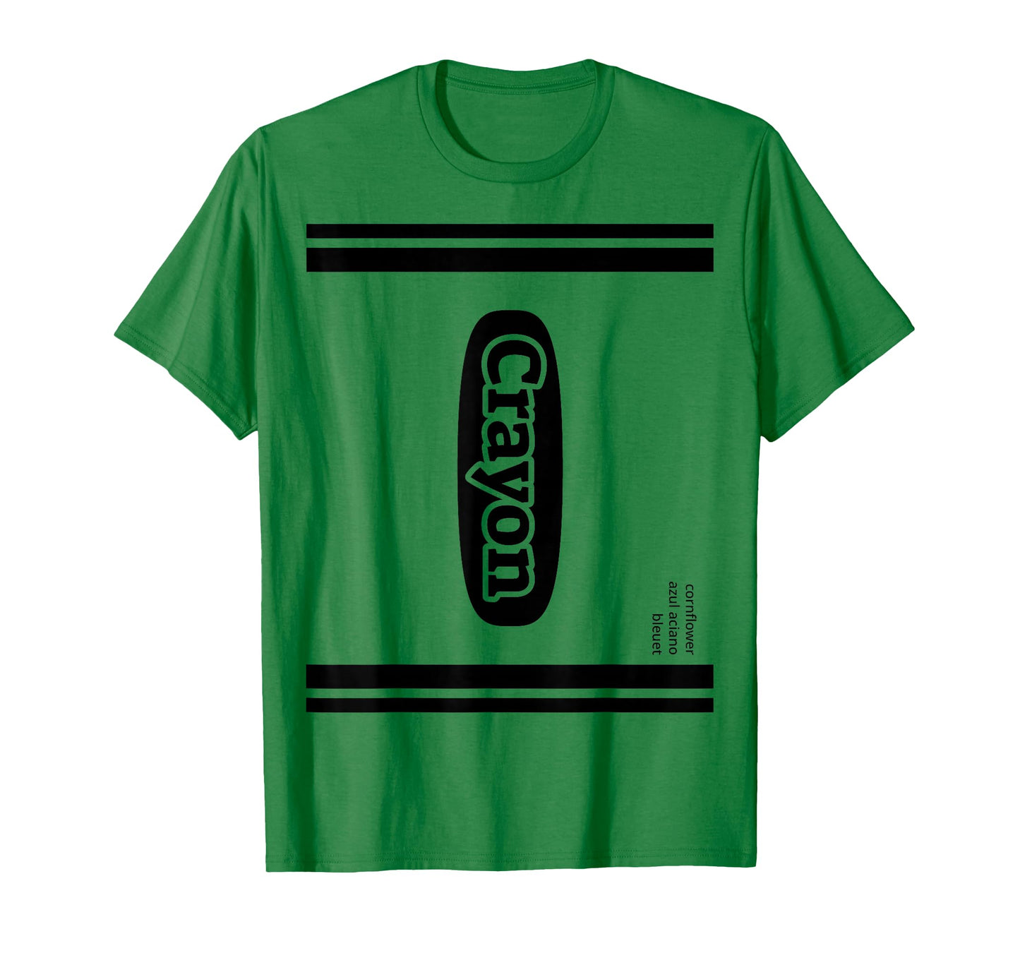 Crayon Cornflower Blue Group Costume T-Shirt