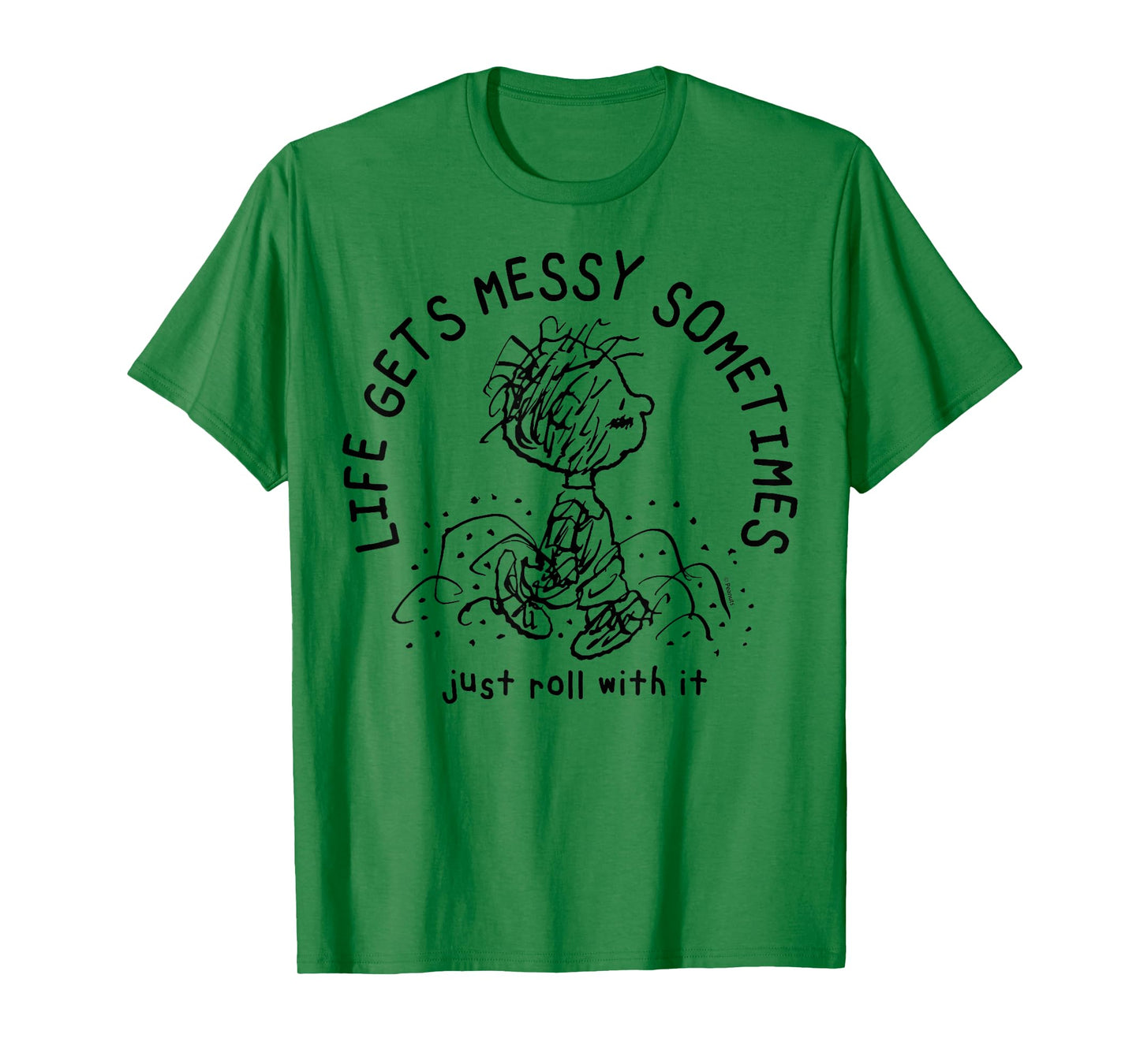 Peanuts - Pigpen Life Gets Messy Sometimes Just Roll With It T-Shirt