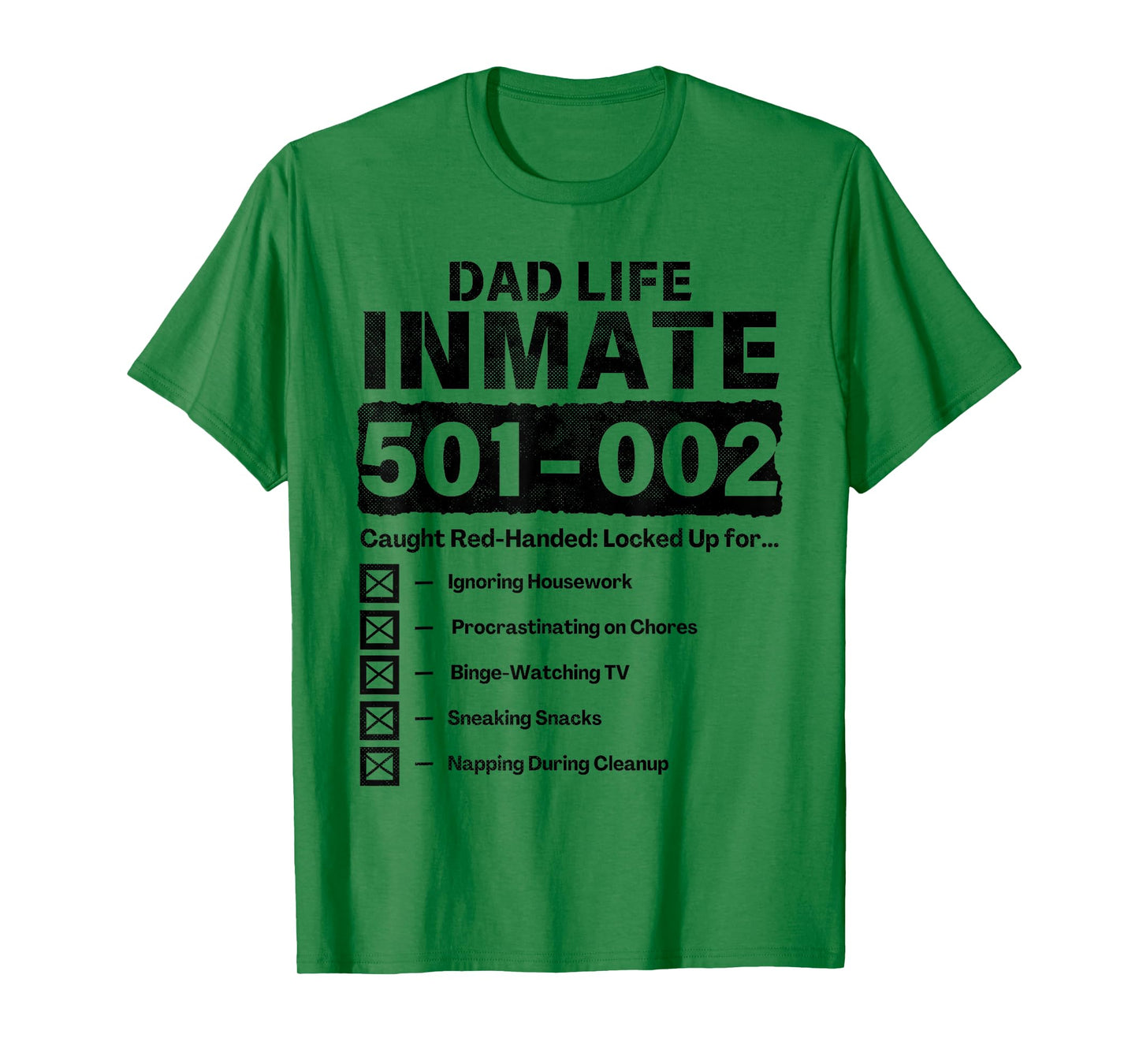 Dad Life Inmate Funny Matching Halloween Costume T-Shirt