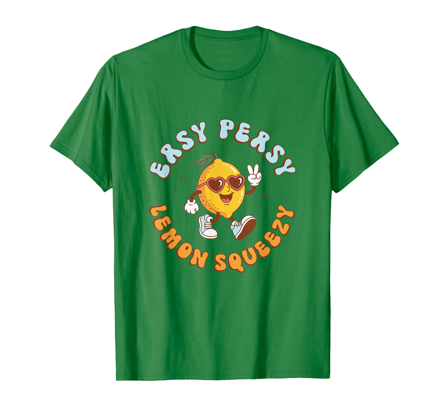 Funny Easy Peasy Lemon Squeezy Retro Summer Vacation T-Shirt