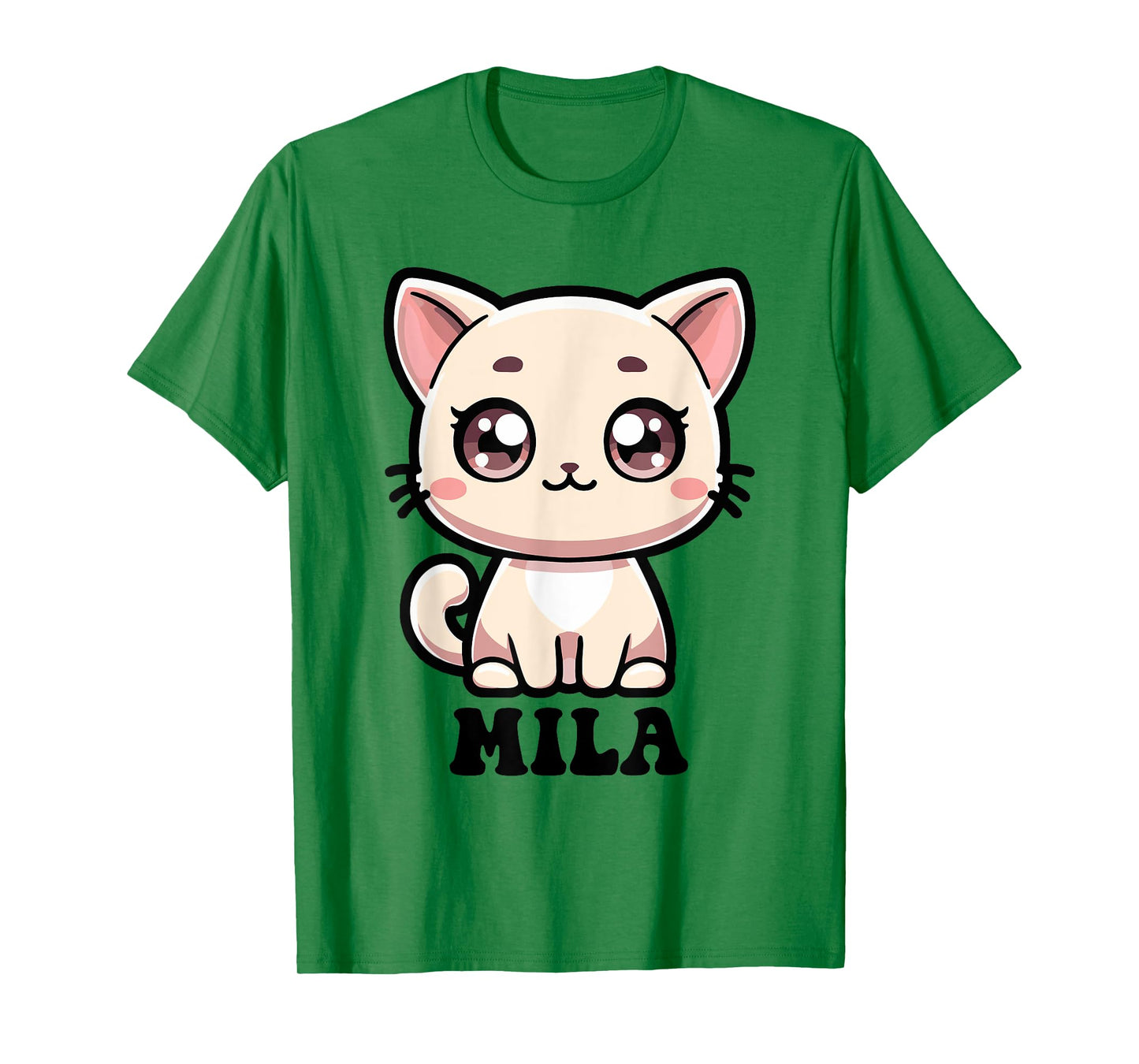 Mila Cute Kitty Cat Design for Girls Name Mila T-Shirt