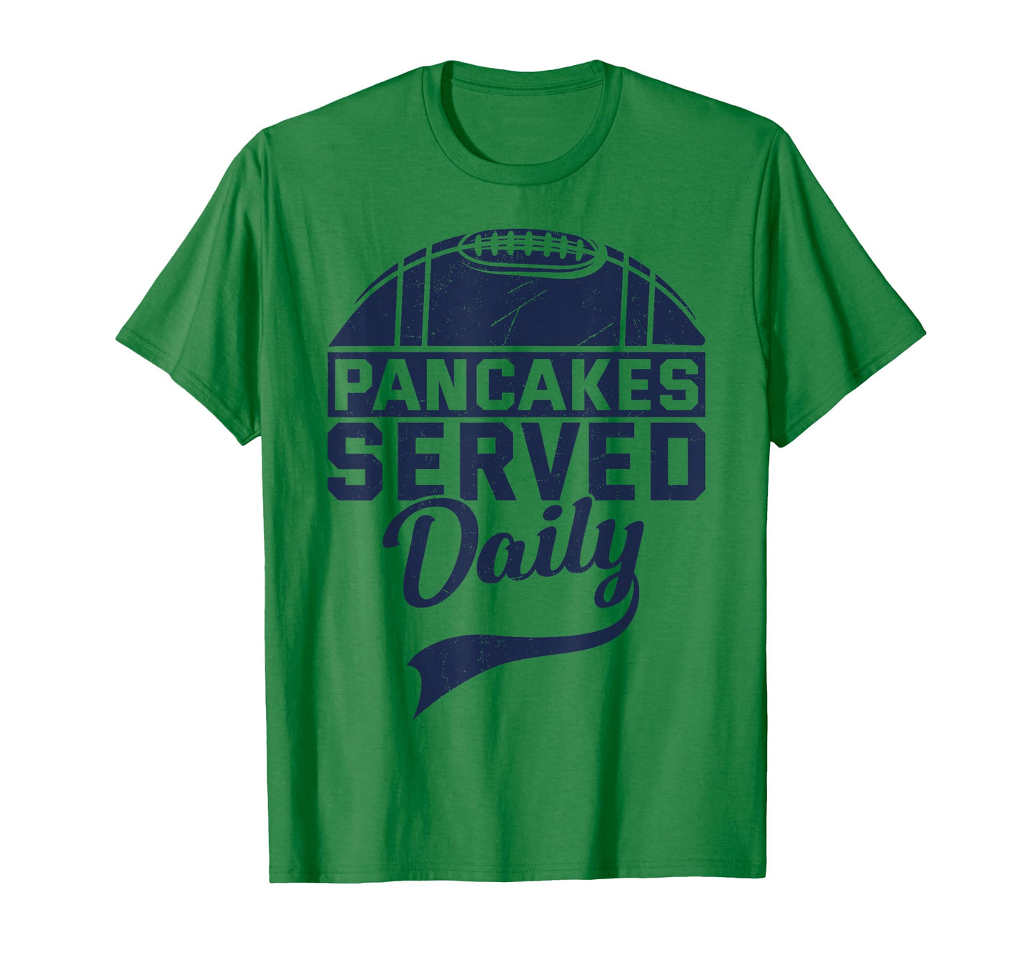 Pancakes Served Daily Funny Vintage Lineman Football Saiyng T-Shirt