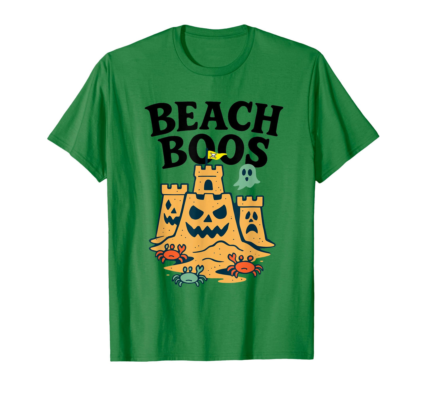 Halloween Beach Boos Sandcastle Ghost Crabs Spooky T-Shirt
