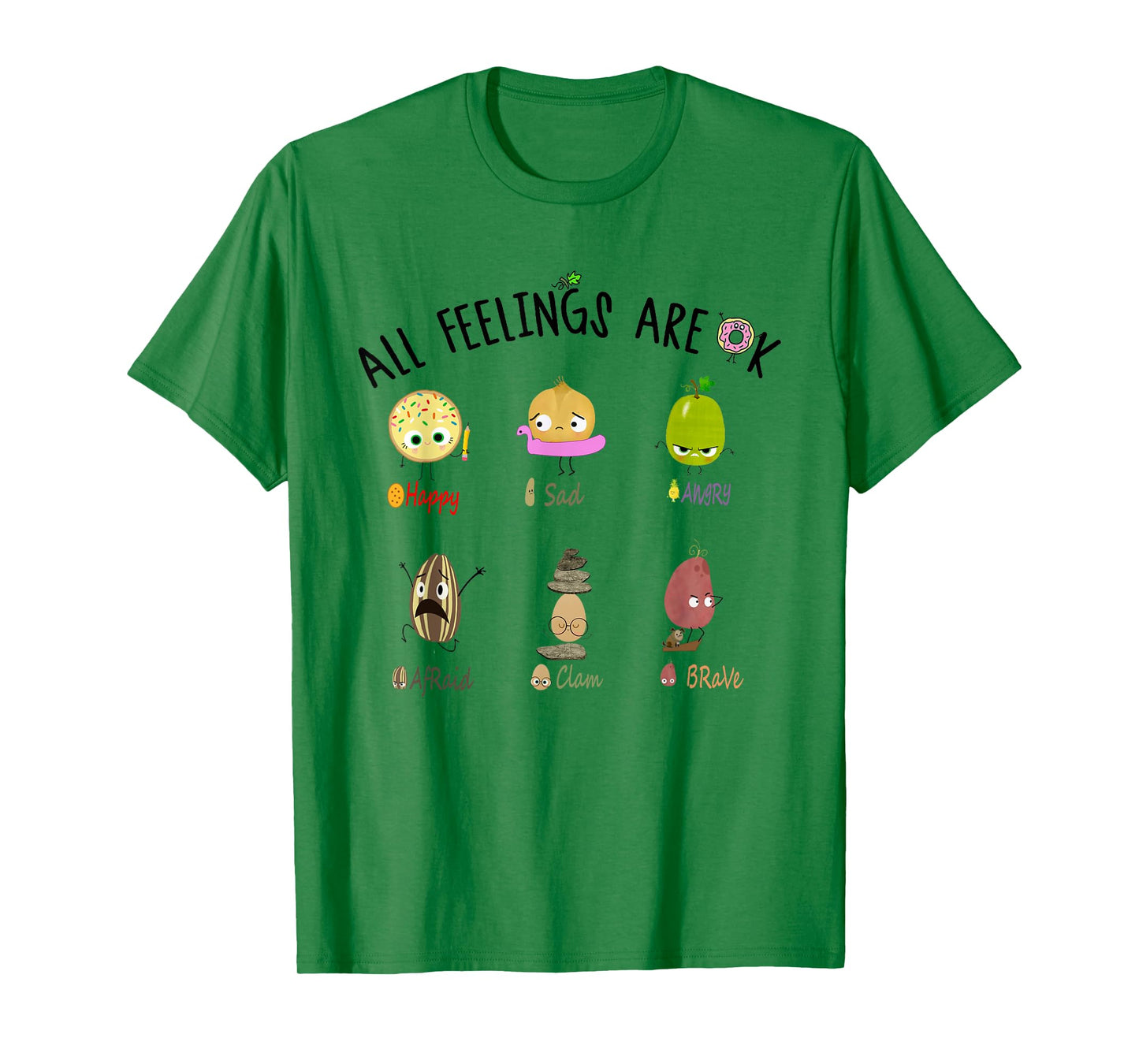 Women All Feelings Are Ok Kindergarten Teacher Life T-Shirt