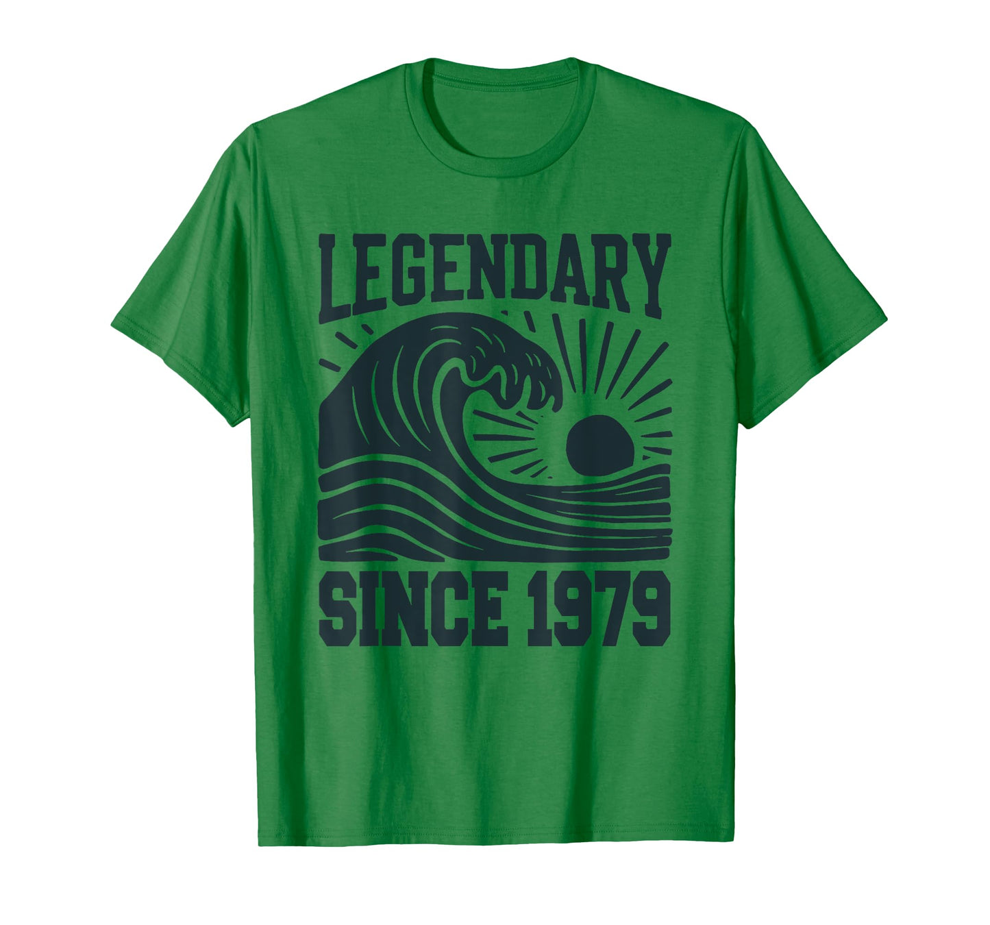 Legendary Since 1979 Birthday Vintage Retro Wave Sun T-Shirt