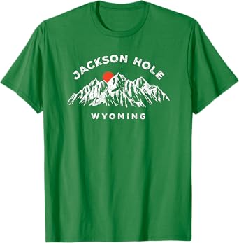 Jackson Hole Wyoming Mountains Vintage Hiking Souvenir T-Shirt