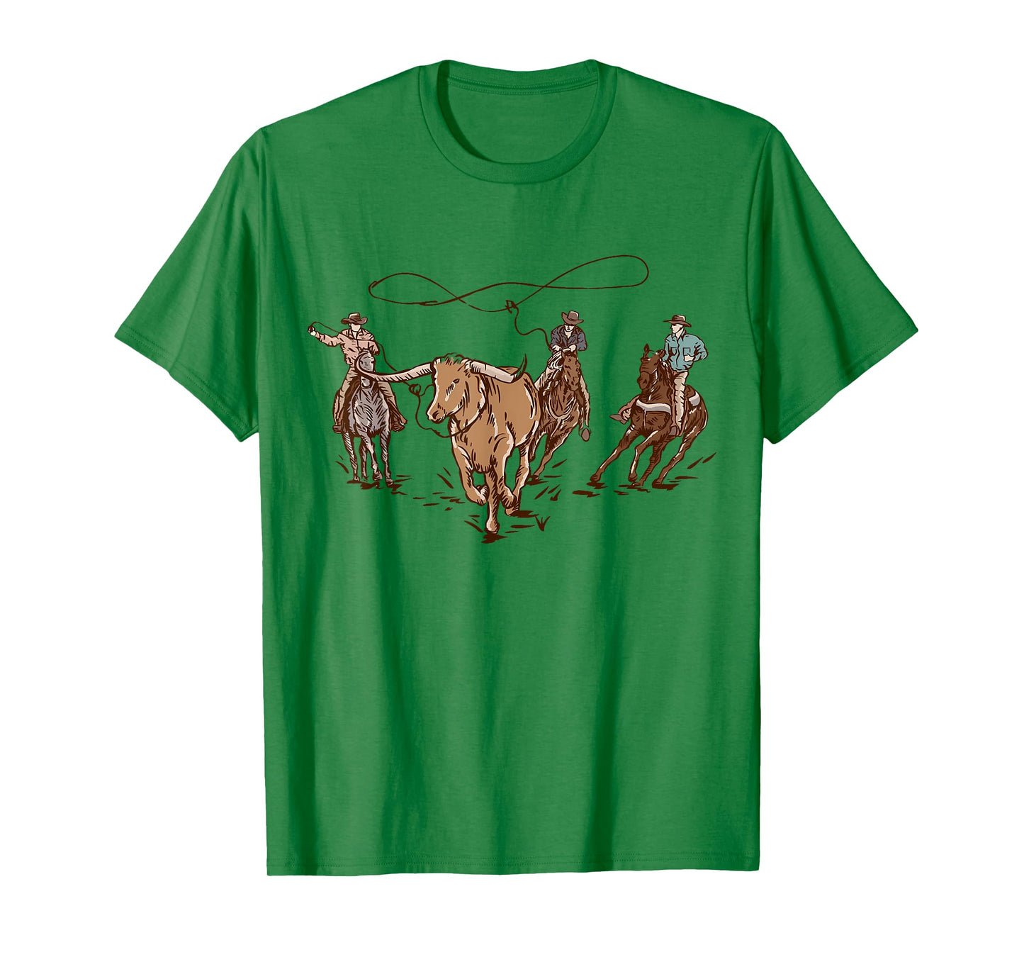 Vintage Cowboy Rodeo Bull Roping Western Country Ranching T-Shirt