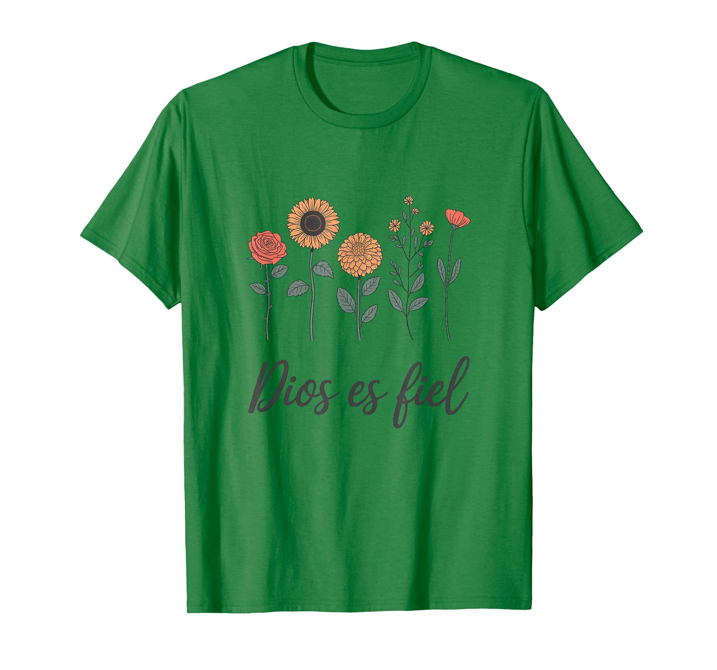 Christian Bible Verse Spanish Dios Es Fiel Cristianos T-Shirt