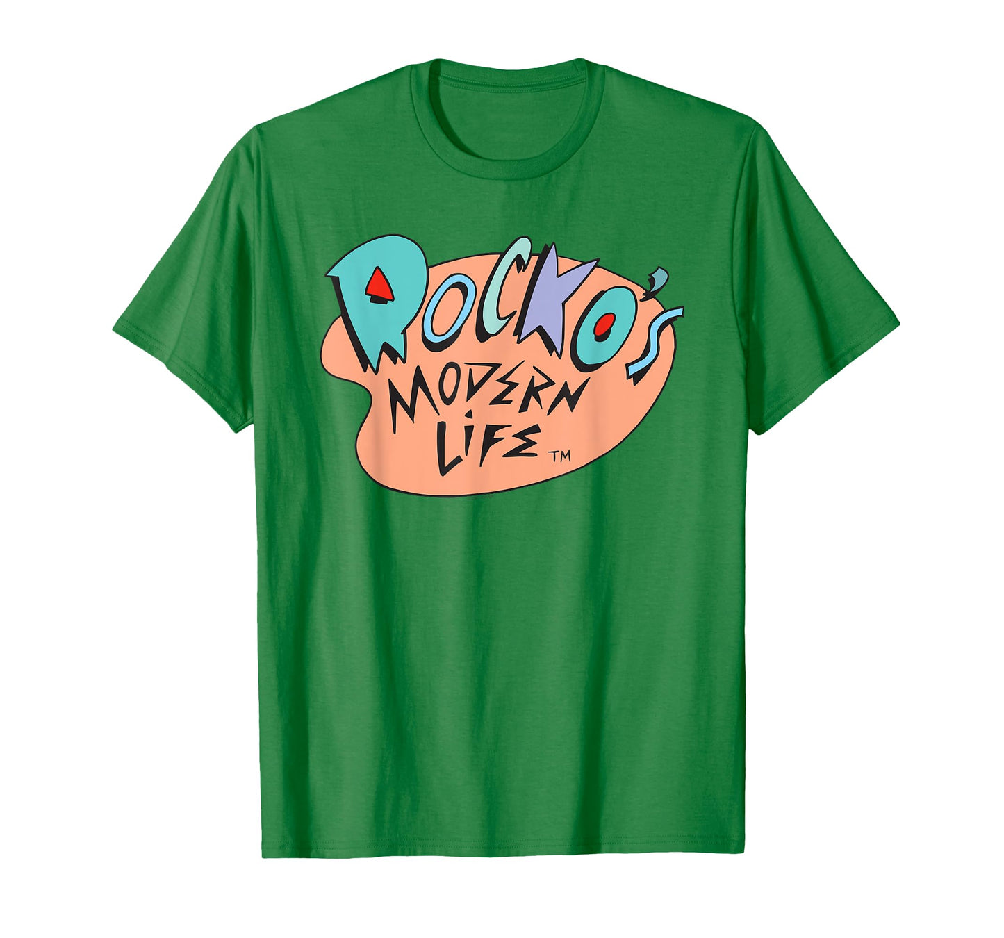 Rocko's Modern Life Retro Colorful Cartoon Show Logo T-Shirt