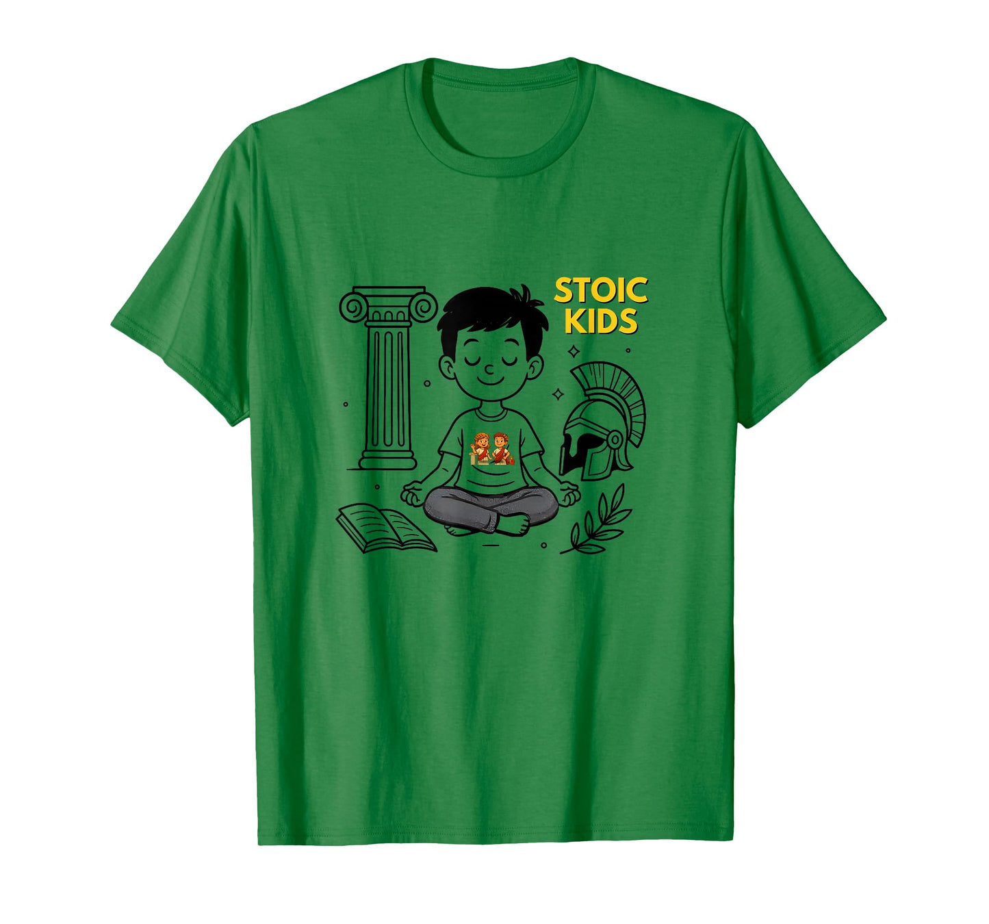 Stoic Kids T: Ancient Wisdom, Calm, Courage and Character T-Shirt