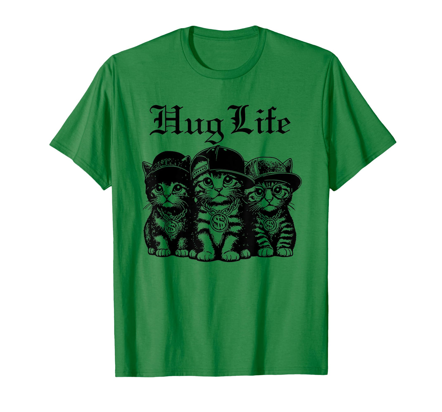 Funny Hug Life Kittens Cat Hug Kitten Tee Men Women Kids T-Shirt