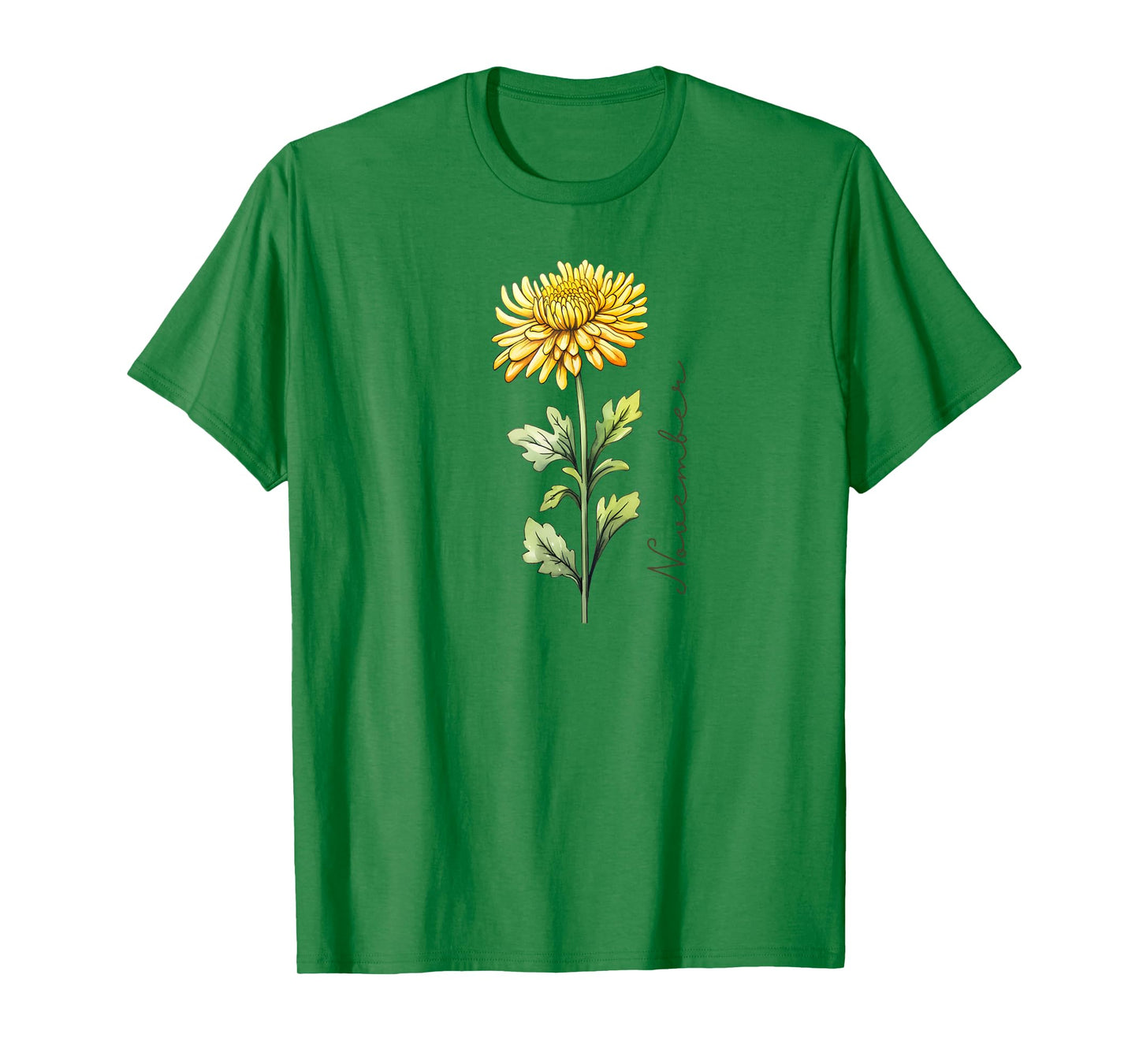 November Birthday Chrysanthemum Birth Flower T-Shirt