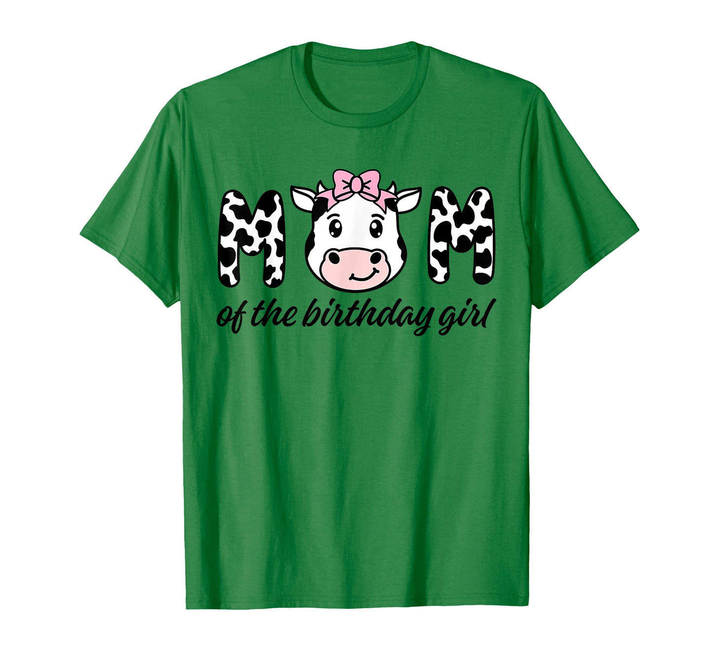 Cow Mom Birthday Family Matching Mothers Day Boy Girl Farm T-Shirt
