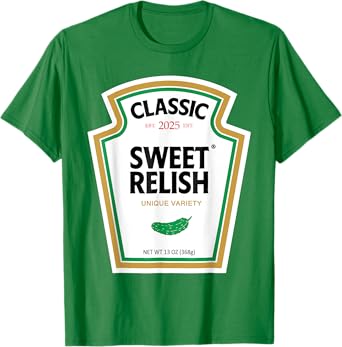 Sweet Green Pickle Relish Funny DIY Halloween Costume T-Shirt