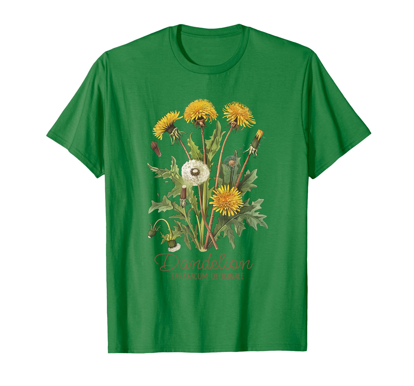 Dandelion Vintage Botanical Herbalist Gardening Dandelion T-Shirt