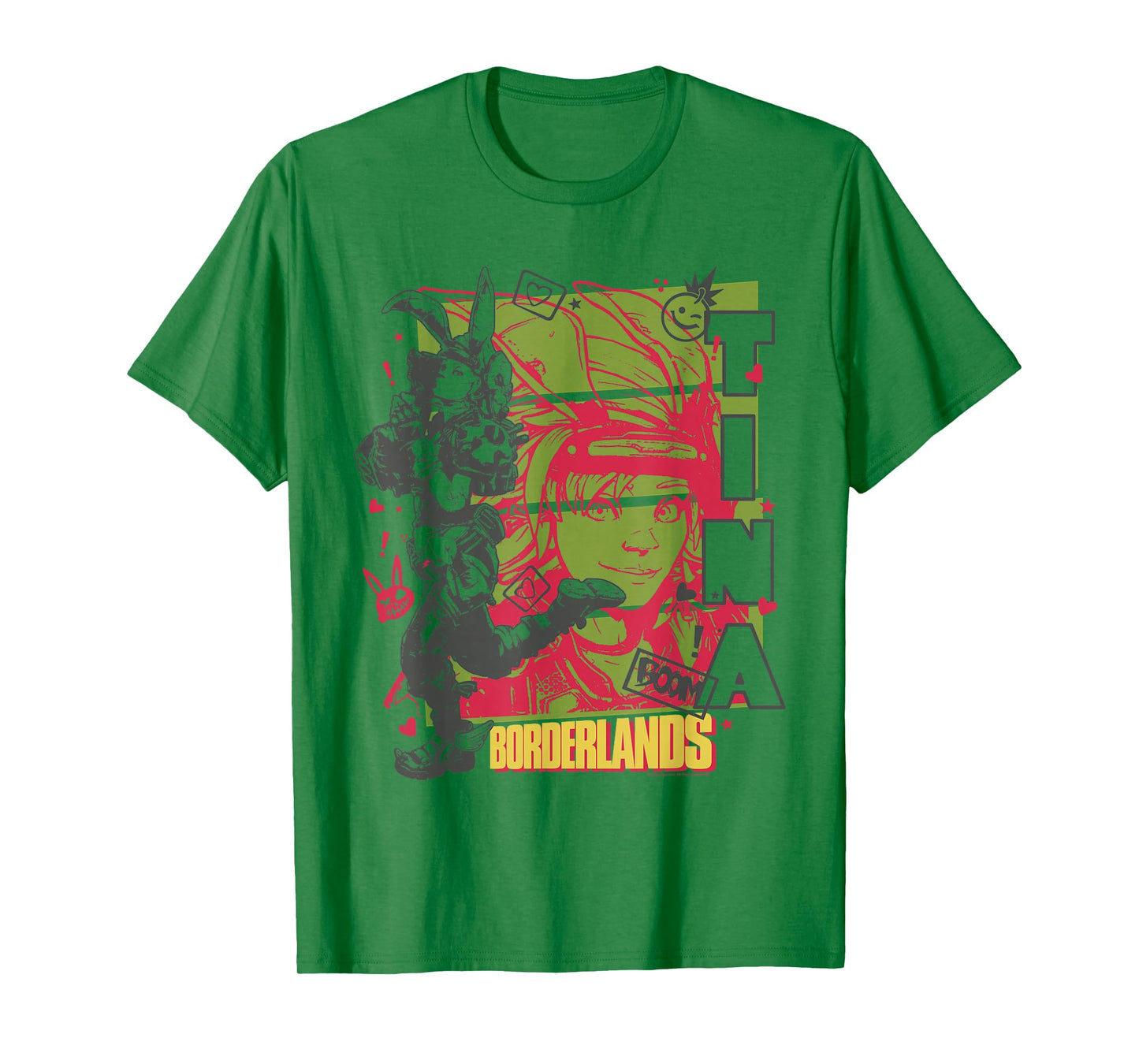 Borderlands Tiny Tina Boom Collage Gaming T-Shirt