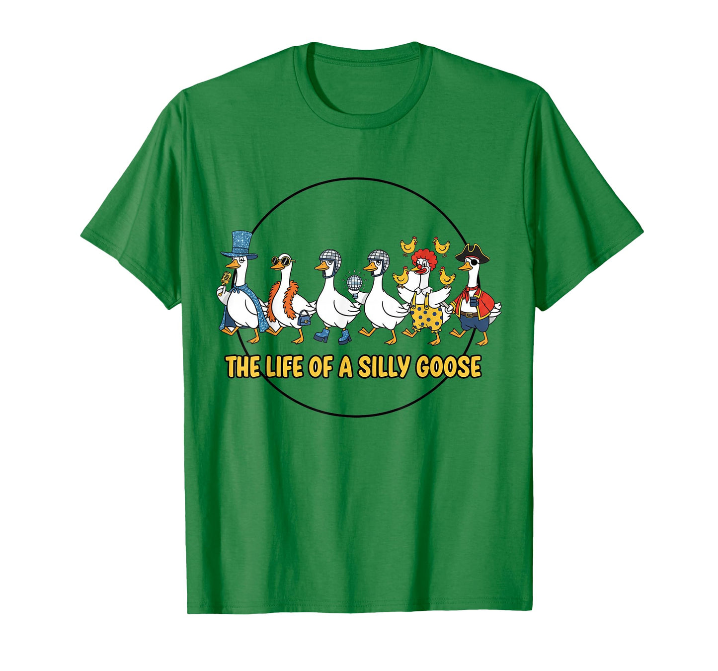 The Life of a Silly Goose Funny Trendy Meme Show Girl T-Shirt
