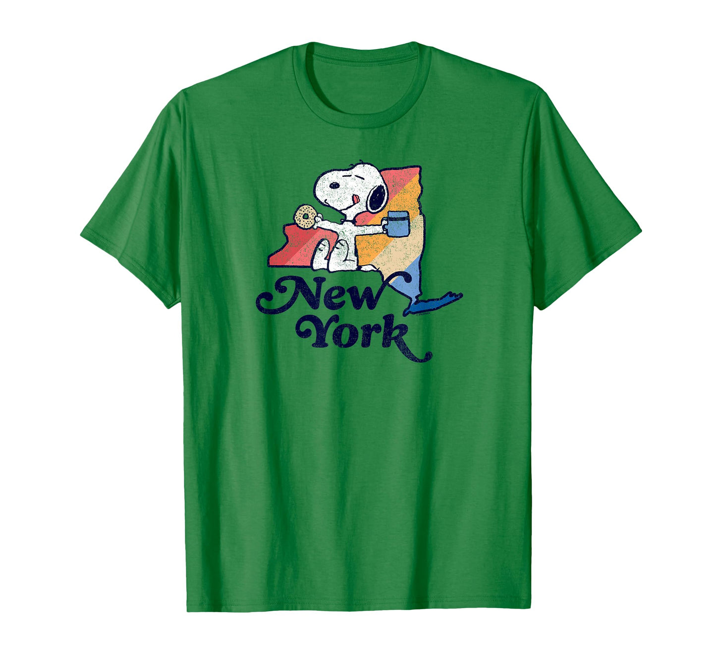 Peanuts - Snoopy New York Coffee and Bagel T-Shirt