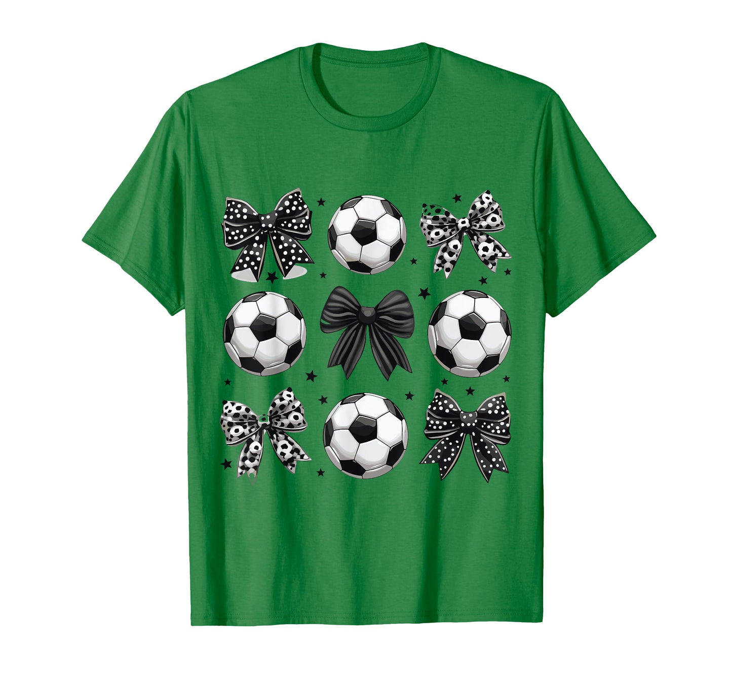 Retro Soccer Bow Game Day Mom Lover Sports Life Cute T-Shirt
