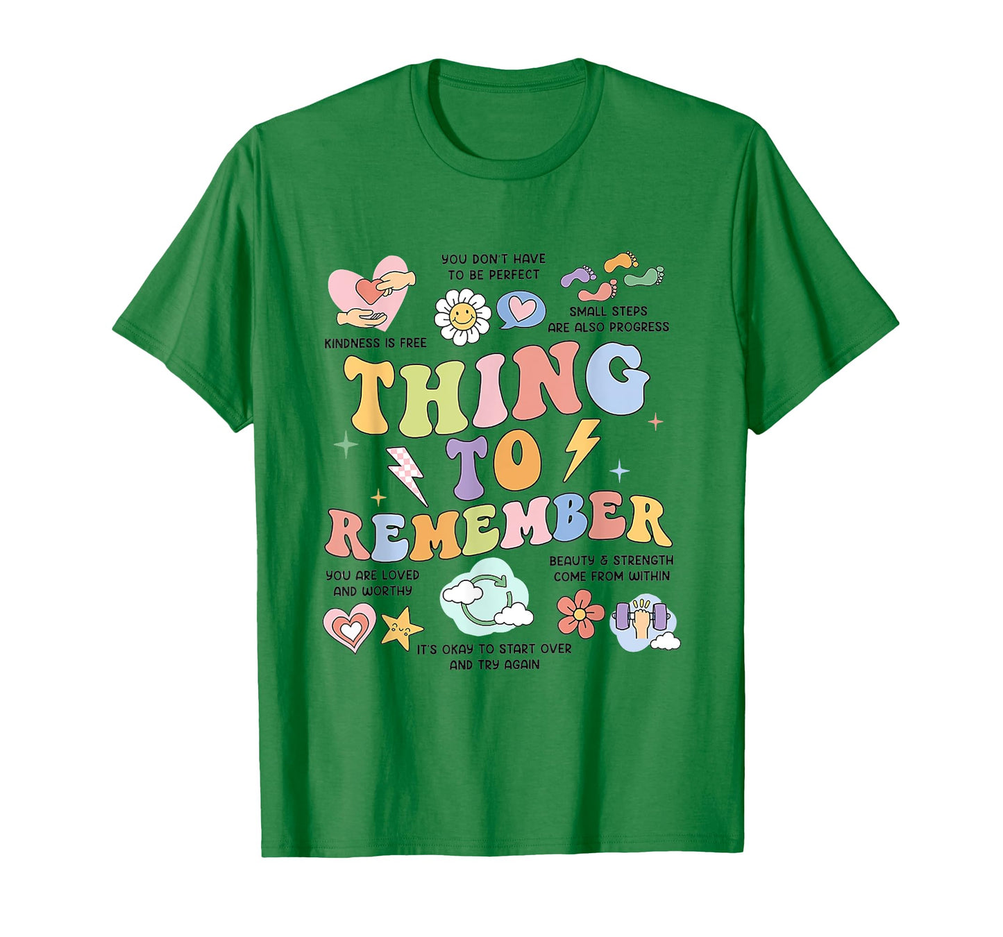 Mental Health Things to Remember CBT DBT Therapy Counseling T-Shirt