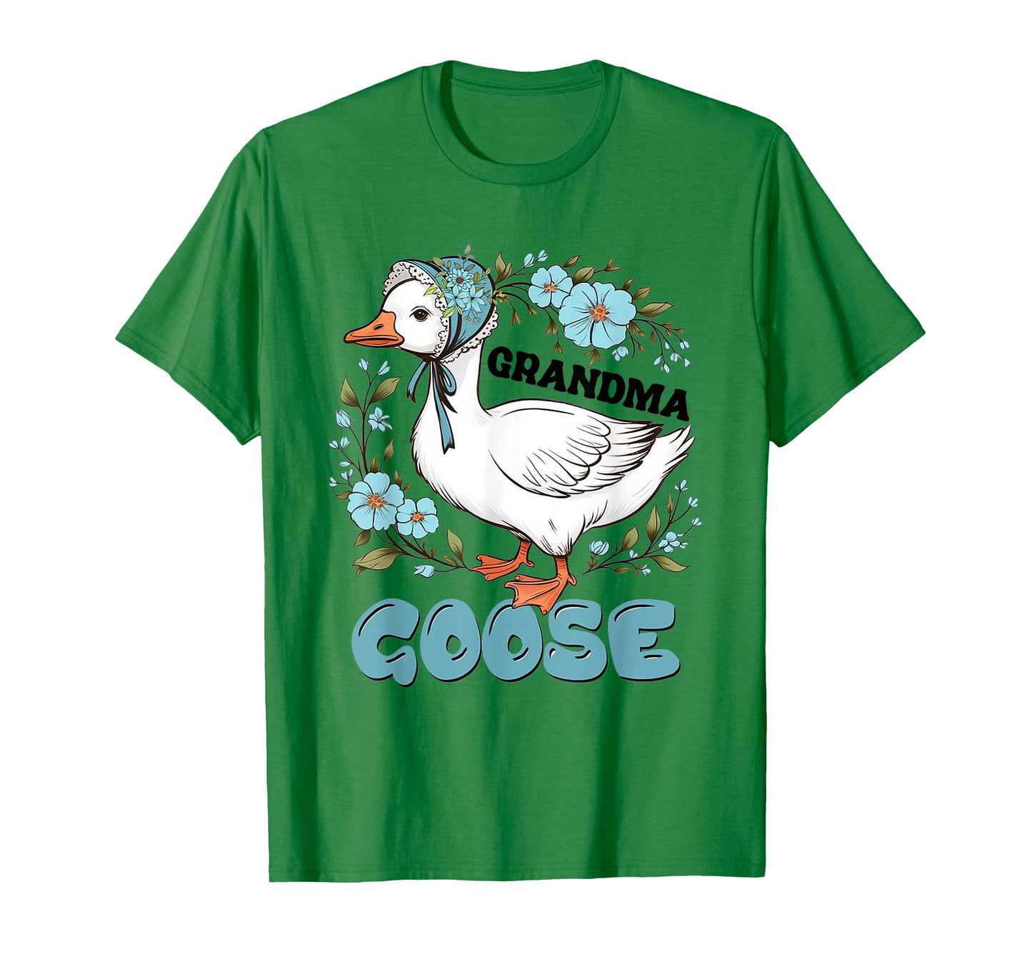 Women Floral Grandma Goose Mother's Day Silly Goose Family T-Shirt