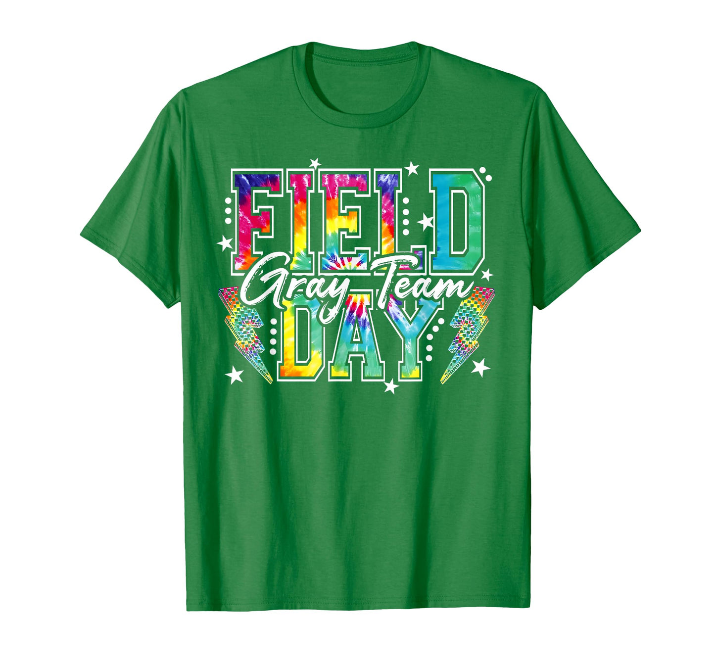 Field Day Gray Team Tie Dye School Field Trip 2026 T-Shirt - T-Shirt | Irish Green