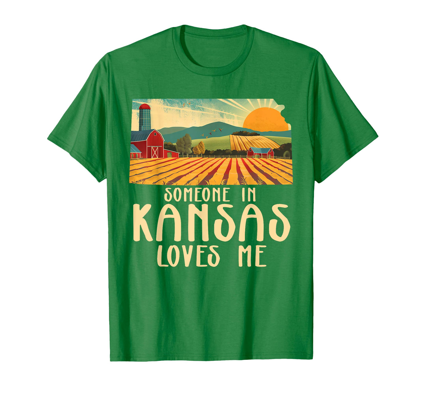 Someone In Kansas Loves Me Sunflower State T-Shirt