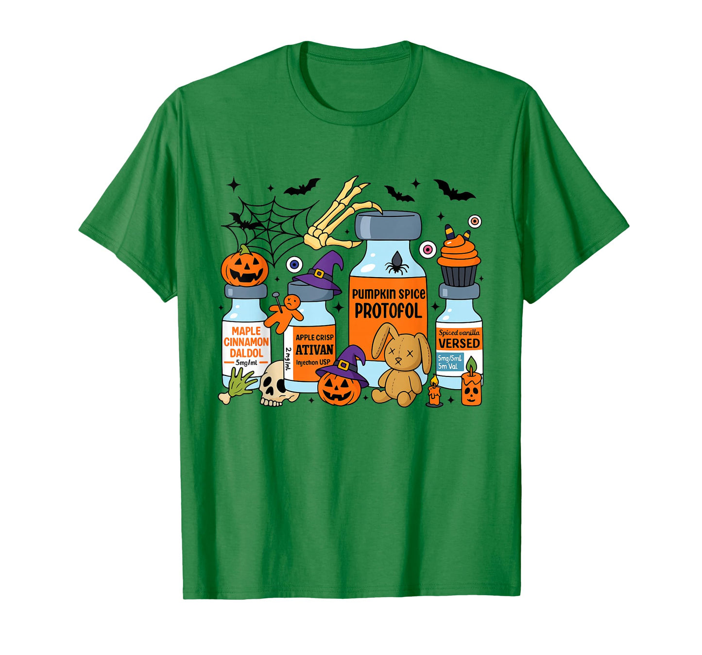 Pumpkin Spice Propofol Ativan Versed Haldol Halloween Nurse T-Shirt