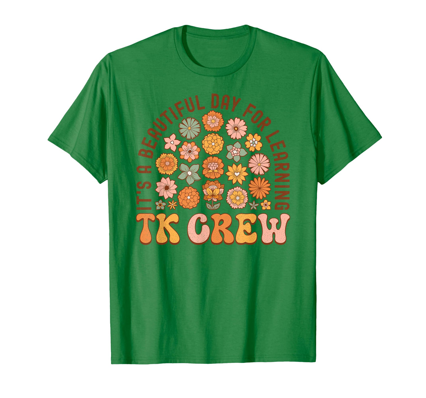 TK Crew Wildflower Retro TK Teacher Daisy Kid Back to School T-Shirt