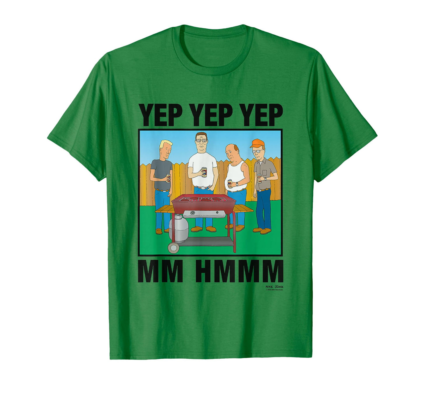 King Of The Hill Iconic Characters Yep Yep Yep Mm Hmmm Quote T-Shirt