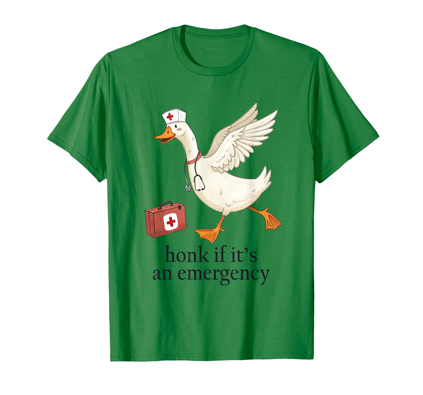 Honk If It's an Emergency Silly-Goose Nurse ER Nursing Humor T-Shirt