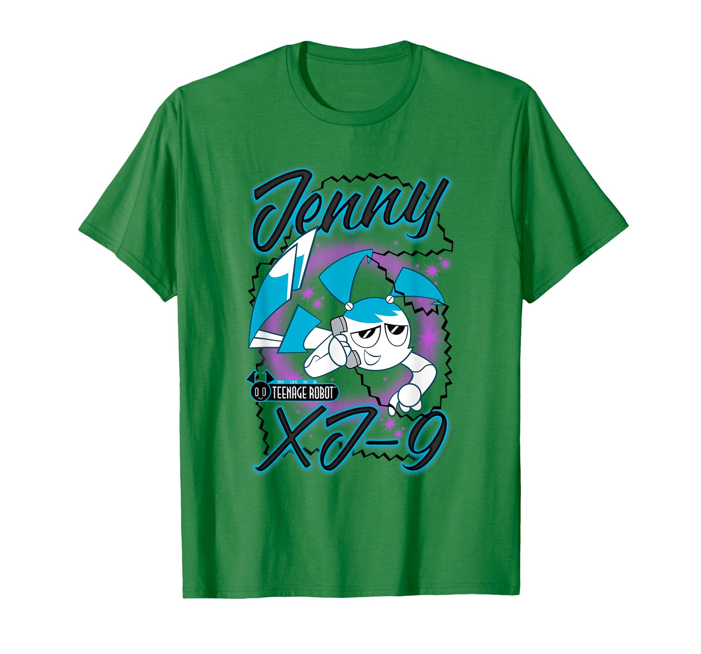 My Life as a Teenage Robot Jenny Airbrush Cartoon T-Shirt
