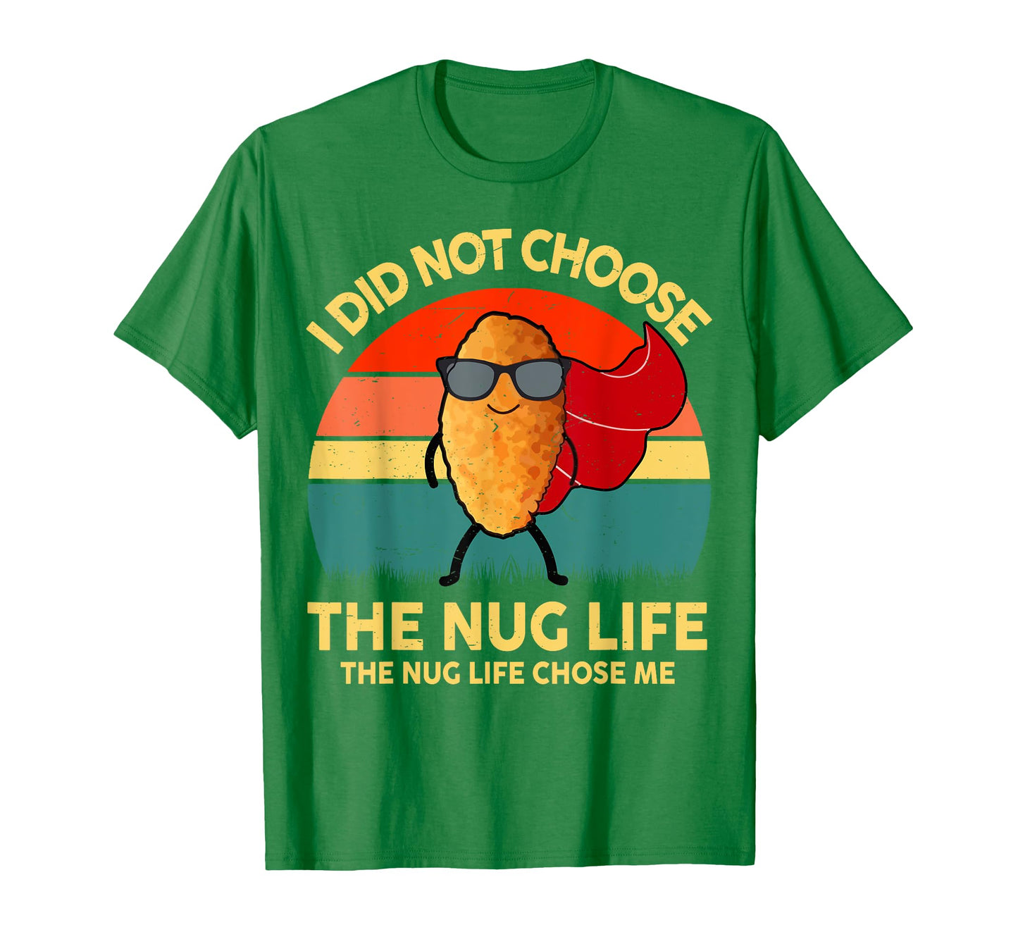 Kids Nug-Life Toddler Boy Funny I Love Chicken Nuggets Retro T-Shirt