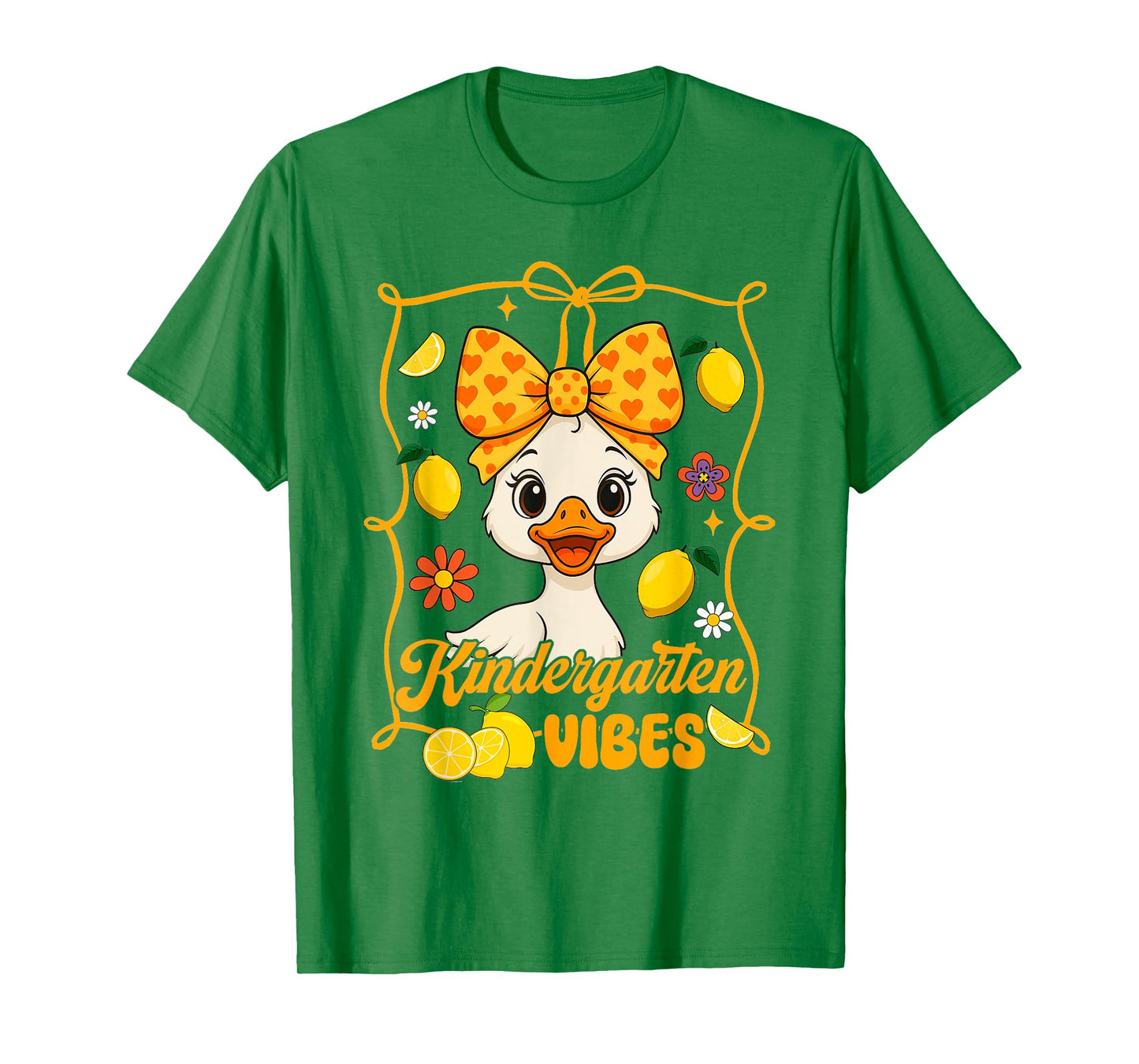 Kindergarten Vibes Kindergarten Teacher Duck Back to School T-Shirt