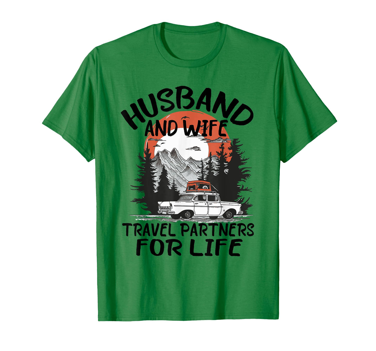 Husband And Wife Travel Partners For Life Couple Matching T-Shirt