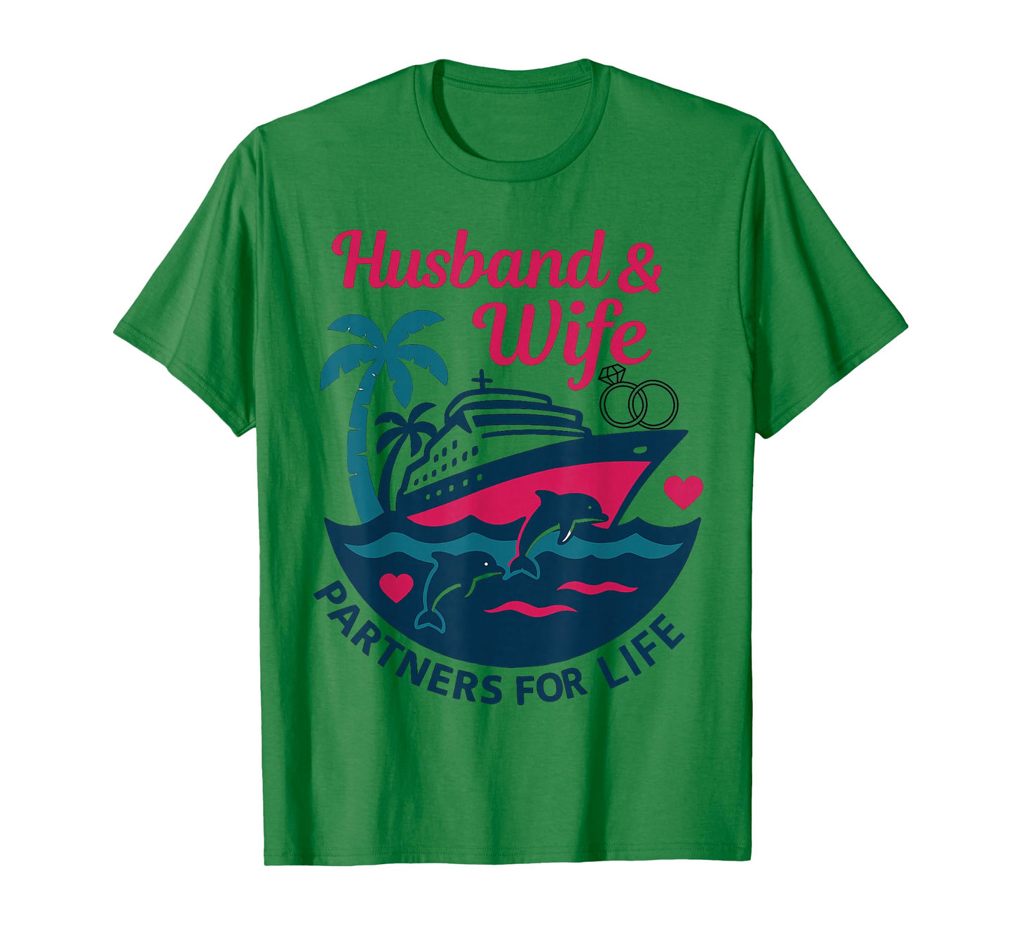 Husband and Wife Couple Matching Cruise Vacation T-Shirt