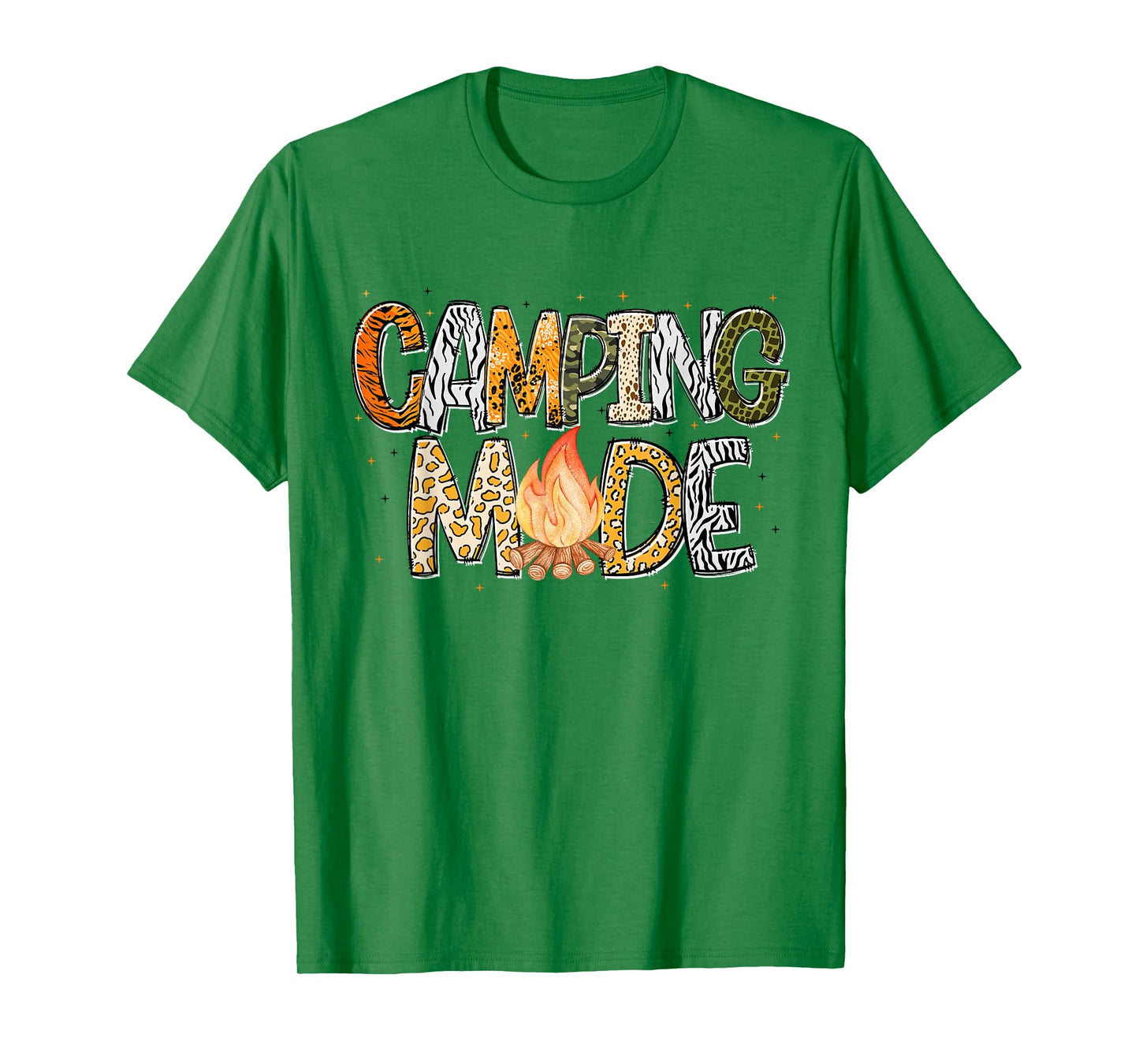 Camping Mode Summer Adventure Campfire Nature Lover Camper T-Shirt