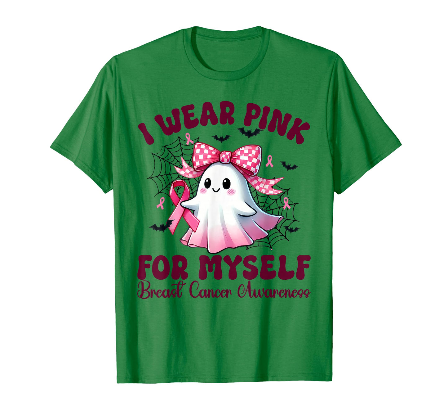 I Wear Pink for myself Breast Cancer Awareness halloween T-Shirt