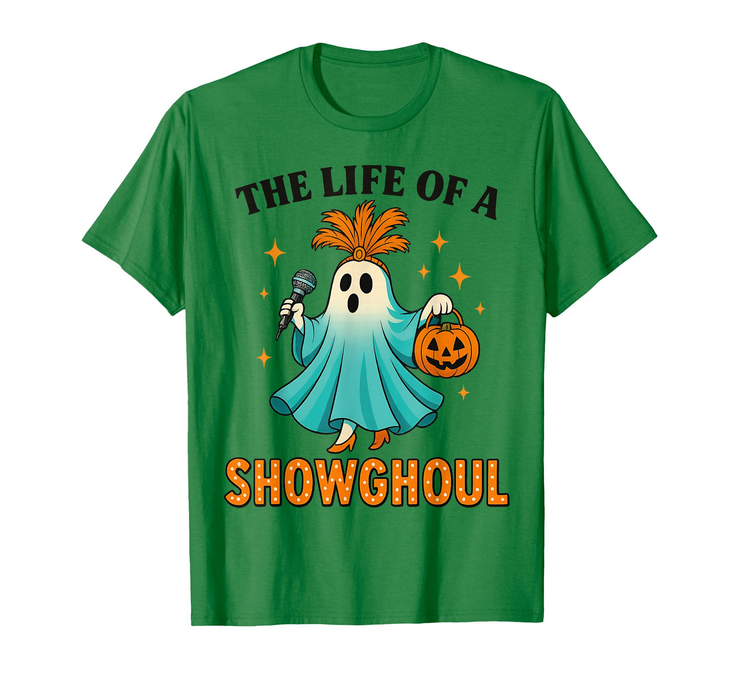 The Life of a Showghoul Fun Retro Halloween Show Ghosts Girl T-Shirt