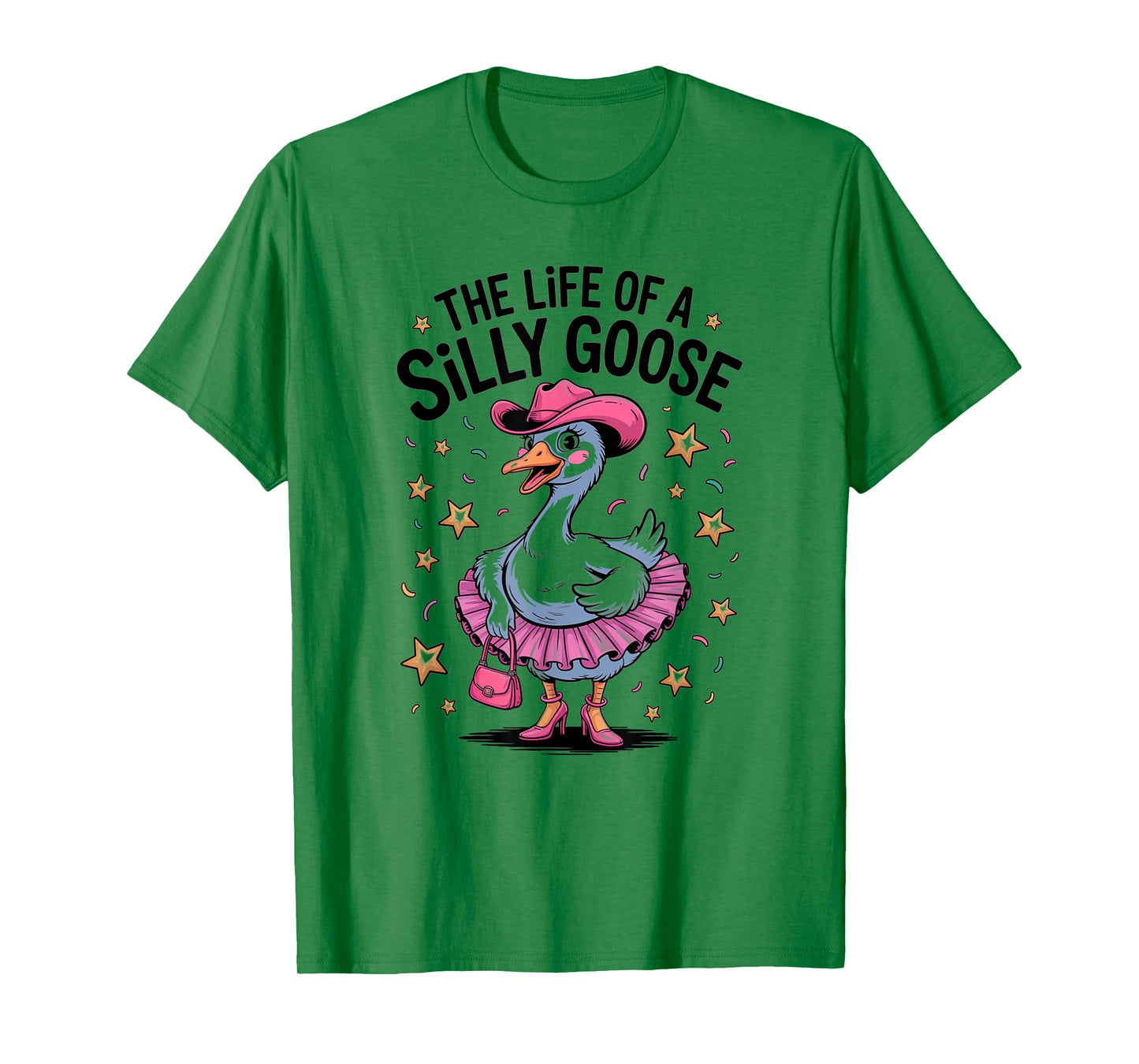 The Life of a Silly Goose Trendy Meme Show Girl T-Shirt
