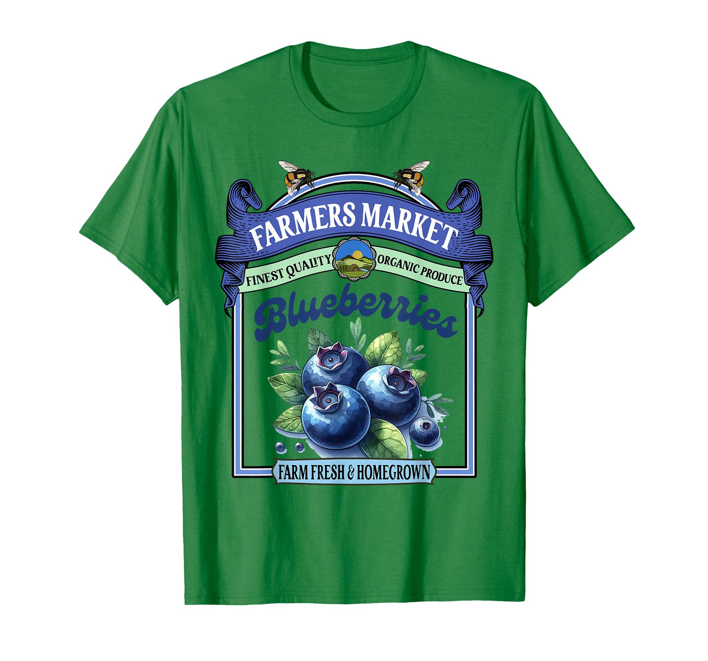 Farmers Market Fresh Gardening Farmers Market Blueberries T-Shirt