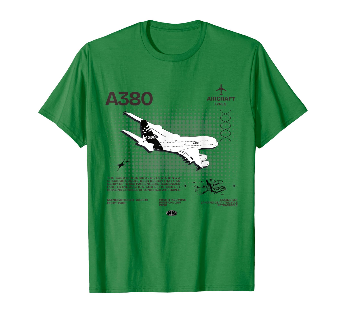 Airbus-A318 Aircraft Black Tee T-Shirt