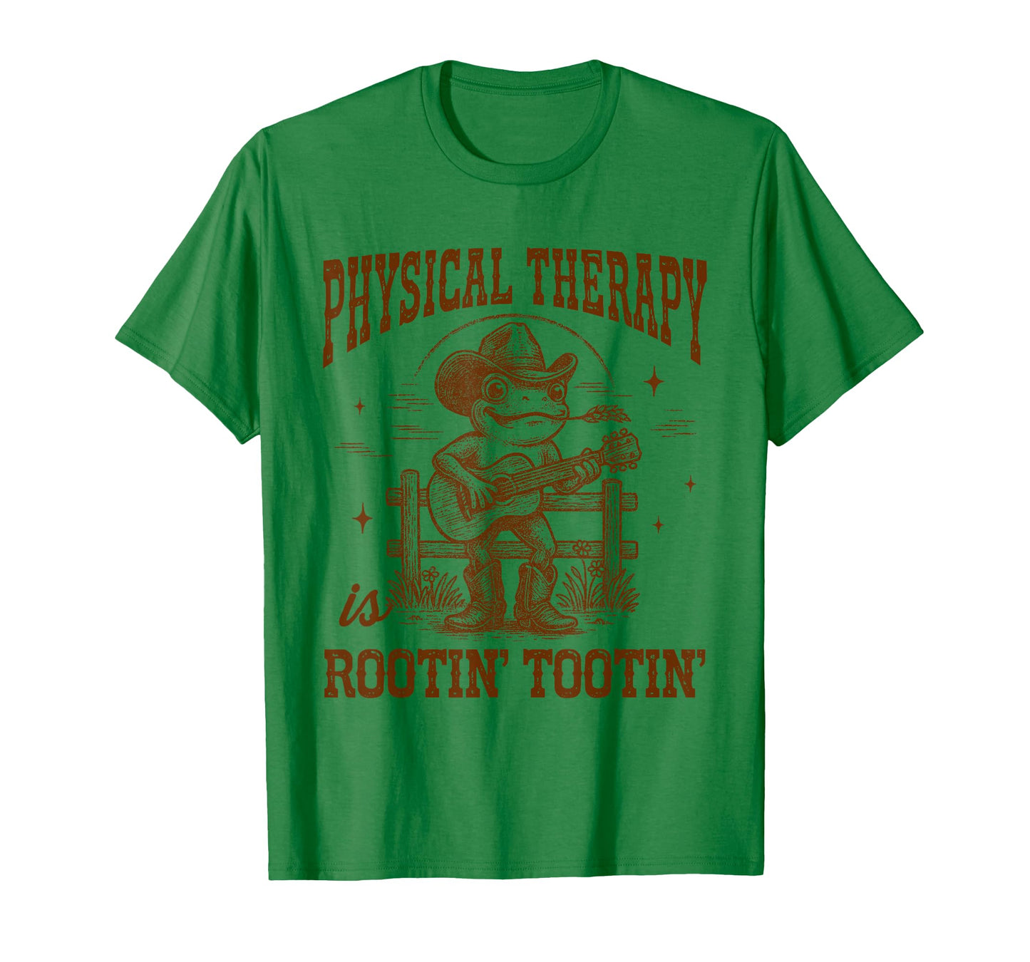 Physical Therapy is Rootin' Tootin' Western Frog Cowboys T-Shirt