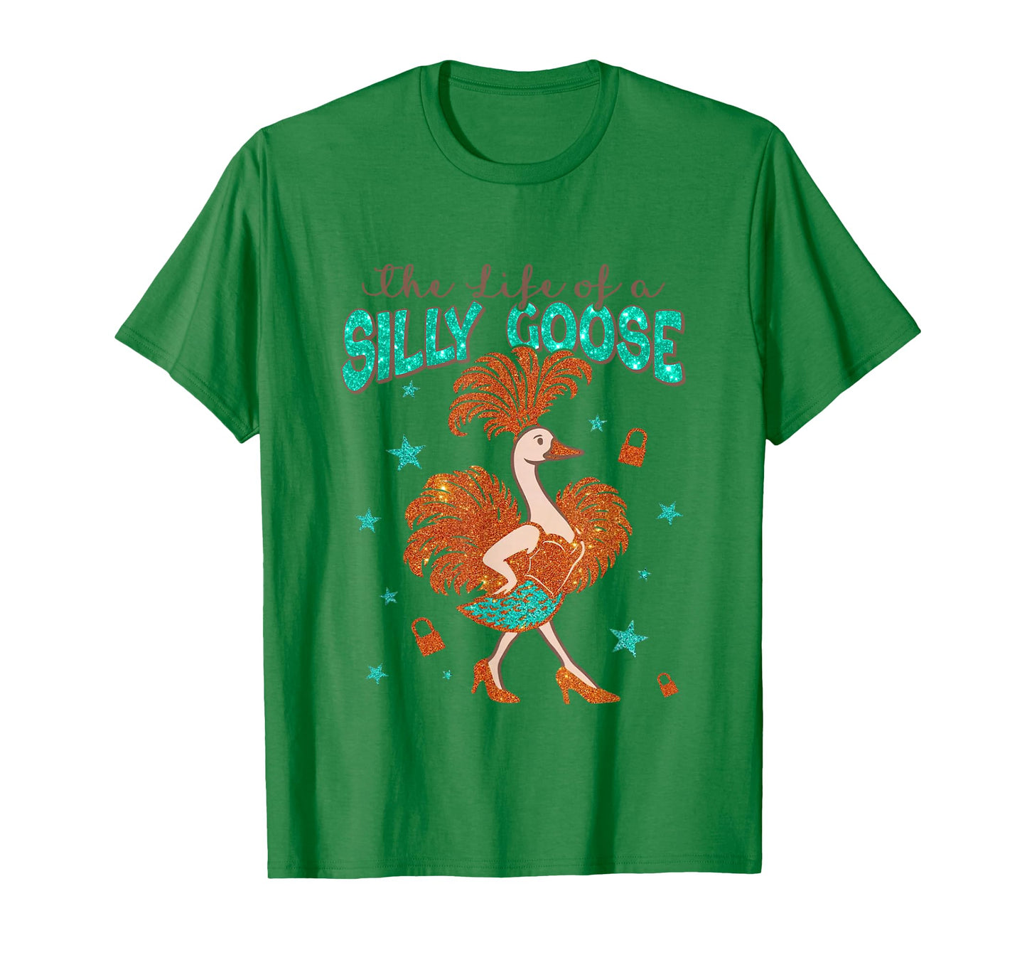 The Life of a Silly Goose Funny Trendy Meme Show Girl T-Shirt