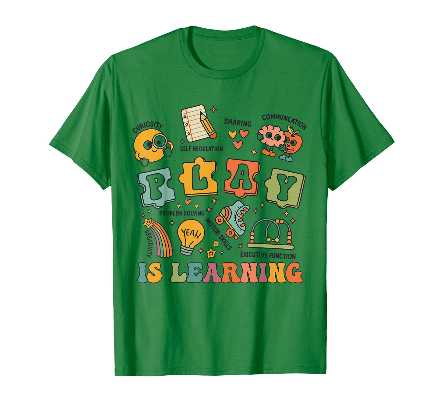 Retro Play is Learning Kindergarten Teacher Team Funny Women T-Shirt