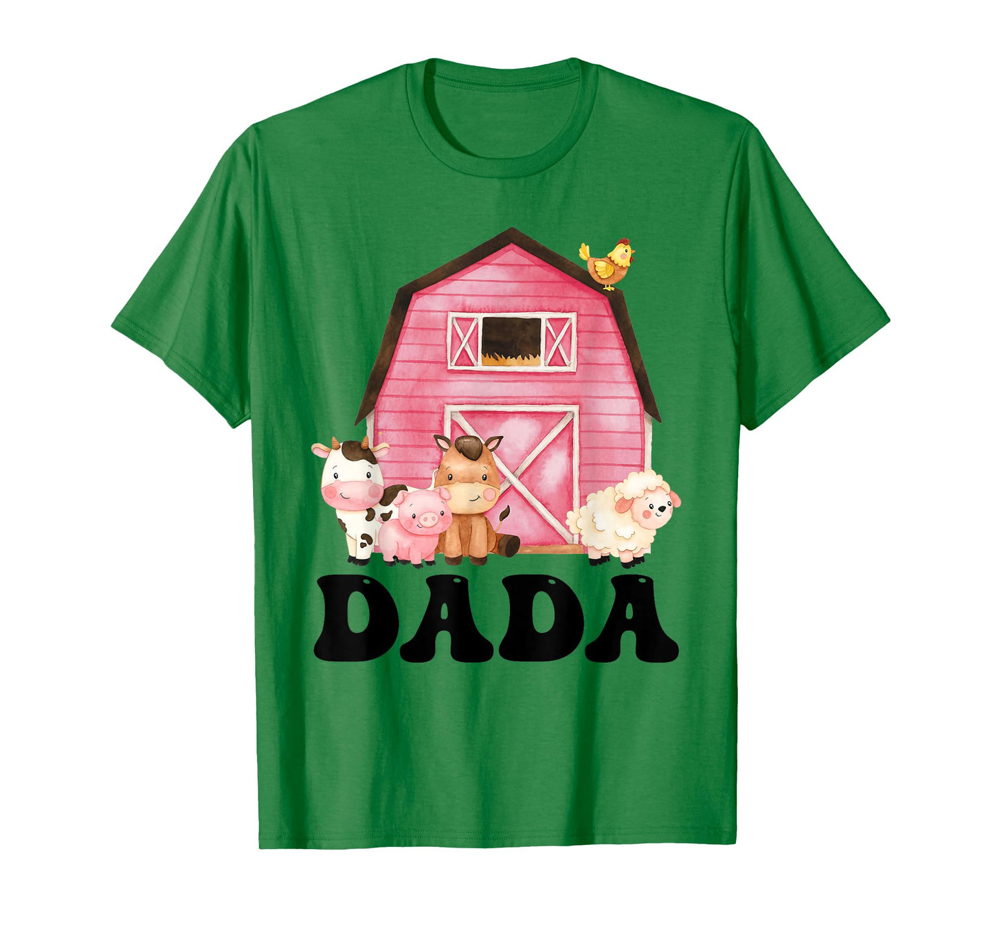 Funny Dada Farm Animals Birthday Theme Matching Family T-Shirt