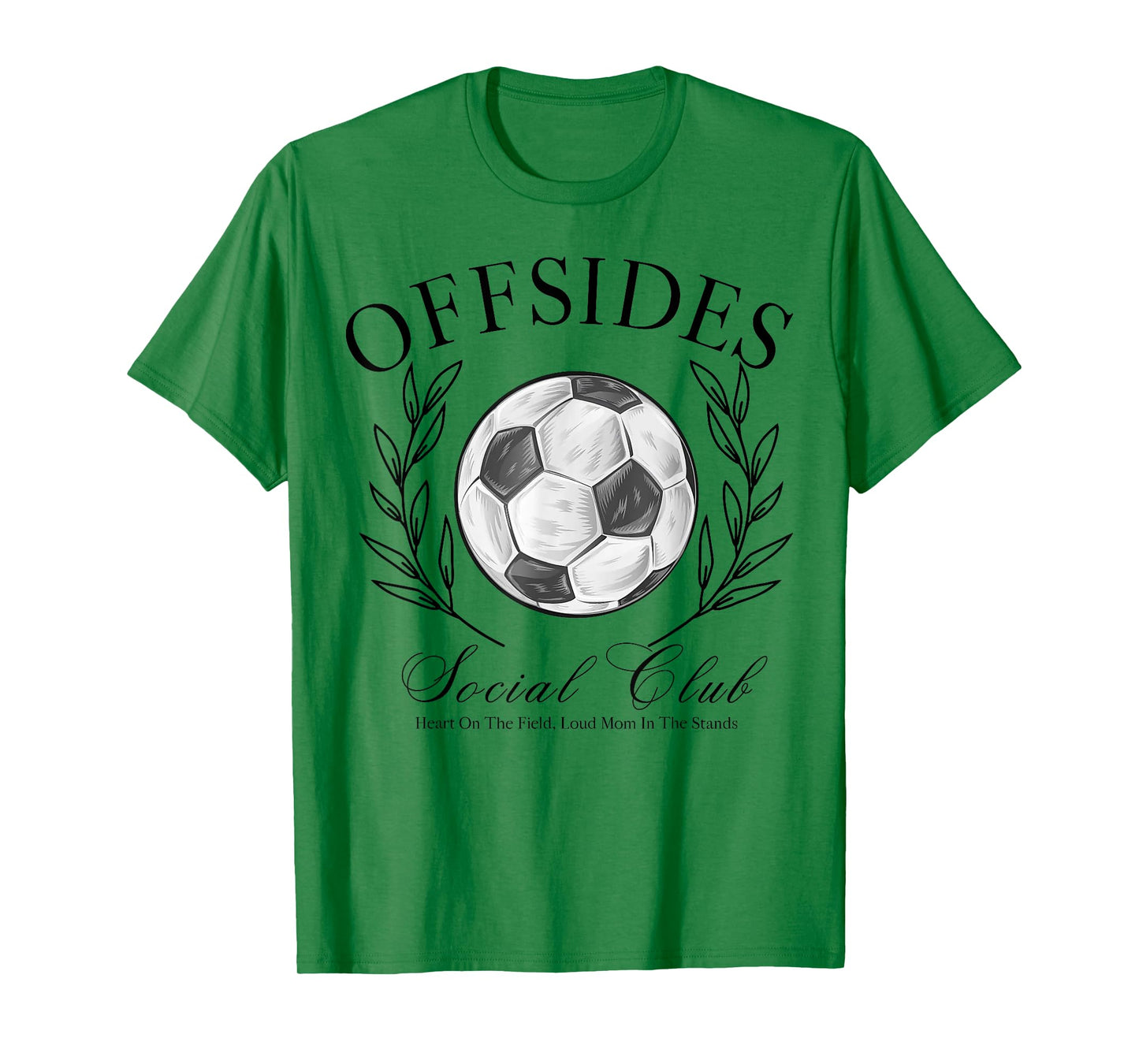 Offsides Social Club Heart On The Field Loud Mom T-Shirt
