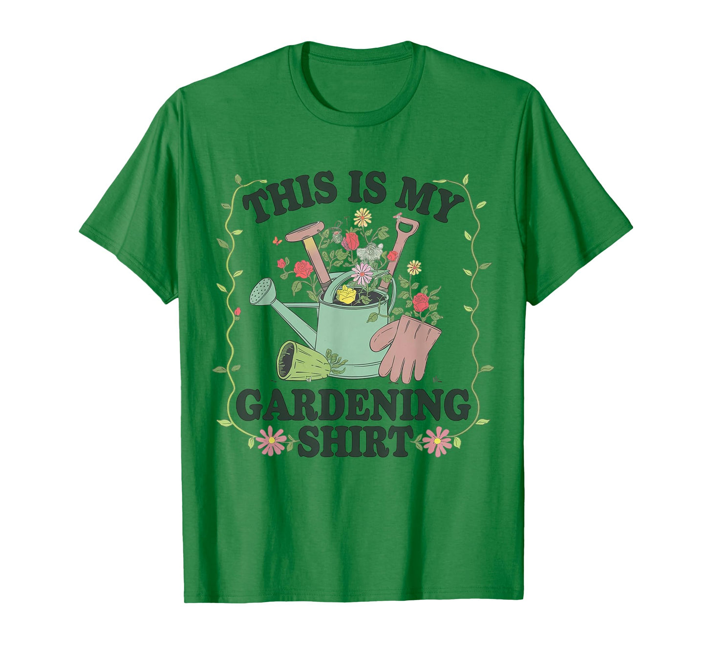 This Is My Gardening Shirt Funny Gardener Gifts Plants Lover T-Shirt